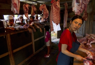 A Woman of the Butcher Shop