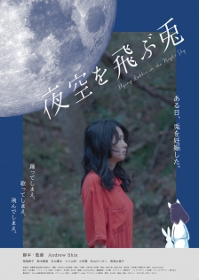 夜空を飛ぶ兎